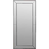 Radley Full Length Bevelled Glass Beaded Frame Leaner Silver Wall Mirror 65"x31"