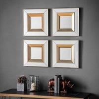 Phantom Set of 4 Wall Mirrors Gold
