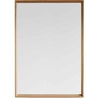 Cecily Large Rectangle Wall Mirror  Light Wood