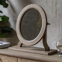 Gallery Mustique Dressing Table Mirror, 54x52cm, Natural Ash