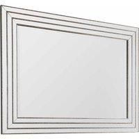 Bourne Large Rectangle Wall Mirror - Silver