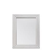 Bourne Large Rectangle Wall Mirror - Silver