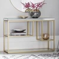 Hudson Living Pippard Console Table  Champagne
