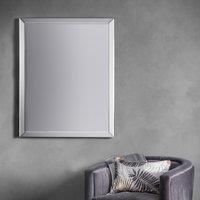 Layla Medium Rectangle Wall Mirror - Silver