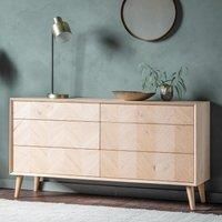 Hudson Living Milano 6 Drawer Sideboard