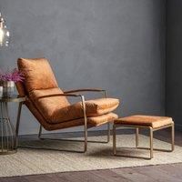 Frank Hudson Gallery Direct Fabien Ochre Lounger Chair