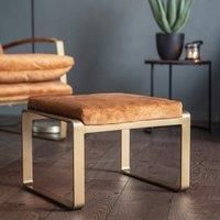 Crossland Grove Cherbourg Footstool Ochre 500X430X360Mm, Yellow