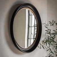 Crosby Medium Oval Wall Mirror - Black