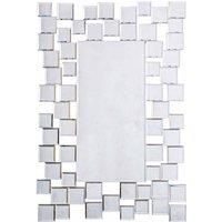 Regan Medium Rectangle Wall Mirror  Silver