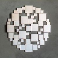 Regan Medium Round Wall Mirror  Silver