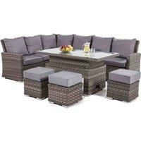 Maze Victoria Rectangular Corner Dining Set w/ Rising Table