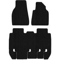 Tesla Model X 3-Piece HEX Car Mat Set in Black