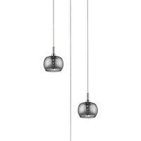 Impex Deni 3 Light Chrome Ceiling Pendant Cluster Pendant Ceiling Light