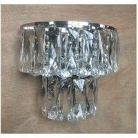 Impex Lilou 3 Light Wall Lamp Chrome Crystal