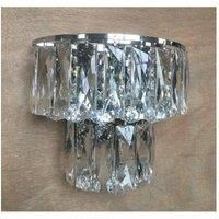 Impex Lilou 3 Light Wall Lamp Chrome Crystal