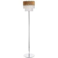 Spring Contemporary Glass Floor Lamp Gold, Crystal