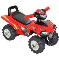 HOMCOM Kids Children Ride-on Toy Off Road Style Quad Bike Racing Car 4 Wheels Horn Music Red