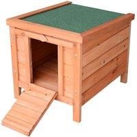 Pawhut 20" Wooden Rabbit Hutch Bunny Cage Guinea Pig House Pet Habitat Small Animals Ferret