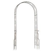 Outsunny Metal Garden Arch Arbour Rose Climbing Archway Plant Wedding Decorative