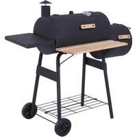 Outsunny Garden Outdoor Portable Charcoal BBQ Grill Cold-rolled Steel Black
