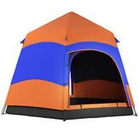 Outsunny 6 Person Pop Up Tent Camping Festival Hiking Shelter Family Portable