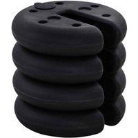 Outsunny Gazebo Fillable Weight Set - 4 Pcs