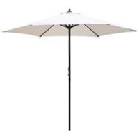 Outsunny 2.8m Patio Umbrella Parasol Outdoor Table Umbrella 6 Ribs OffWhite