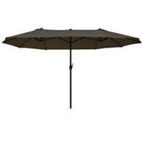 Outsunny 4.6m DoubleSided Patio Umbrella Parasol Sun Shelter Canopy Shade