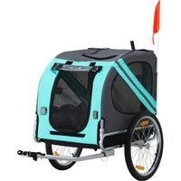 Pet Bicycle Trailer Dog Cat Bike Carrier Water Resistant Green Outdoor