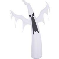 HOMCOM Inflatable Halloween Scary Ghost Outdoor Decoration w/ LED Lights 1.2M
