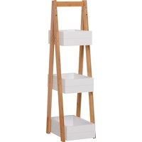 HOMCOM 3 Tier A Frame Bathroom Shower Caddy Freestanding Rack Storage Unit Shelf Organiser