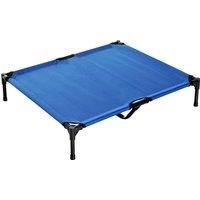 PawHut Portable Elevated Pet Bed to Raise Relax Area for Dogs and Cats with Metal Frame (Large)