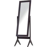HOMCOM Freestanding Dressing Mirror Bedroom Tall Adjustable Angle 148x47cm Brown