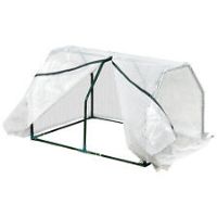 Outsunny Mini Greenhouse Grow House PVC Cover Steel Frame White 99 x 71 x 60cm