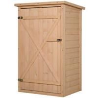 Outsunny Garden Outdoor Wood Storage Shed Utility Tool Kit Backyard Furniture