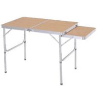 Outsunny 3ft Aluminium Picnic Table w/Side Desktop Outdoor BBQ Party Portable
