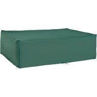Outsunny UV Rain Protective Rattan Furniture Cover Outdoor Garden Rectangular Furniture Cover Table Chair Sofa Shelter Waterproof 222x155x67cm, Green
