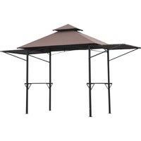 Outsunny 250L x 150W cm Waterproof Canopy Awing-Coffee
