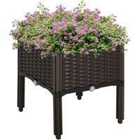 Raised Flower Bed Vegetable Herb Plant Stand Lightweight - 40L x 40W x 44H CM