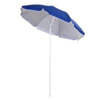 Outsunny arc1.7m Outdoor Beach Umbrella Parosol Tilt Sun Shelter w/ Bag Blue