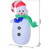 Homcom Inflatable Christmas Snowman 120 Cm W/Led Lights