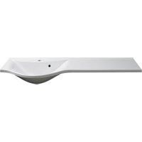 Duarti By Calypso Portway LH Semi Recessed Cast Marble Double Bowl Combi Basin - 1240mm