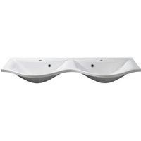 Duarti By Calypso Portway Semi Recessed Cast Marble Double Bowl Combi Basin - 1240mm