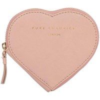 Pure Luxuries London Loughton Women/'s 11cm Biodegradable Heart Shaped Leather Coin Purse with Zip-Round Closure in Blush Pink PL20-208