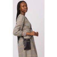 Conkca London Women's 'Bambino' Leather Cross Body Phone Bag in Navy
