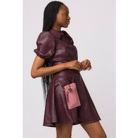 Conkca London Women's 'Bambino' Leather Cross Body Phone Bag in Baby Pink