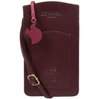 Conkca London Women's 'Siren' Leather Cross Body Phone Bag in Plum