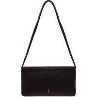 Cultured London Women's 'Mimi' Leather Evening Phone Bag in Black
