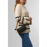 Pure Luxuries London Taylor Small Black Nappa Leather Grab Bag