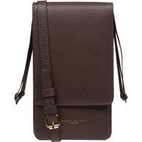 Pure Luxuries London Women's 'Audrey' Nappa Leather Cross Body Phone Bag in Brown
